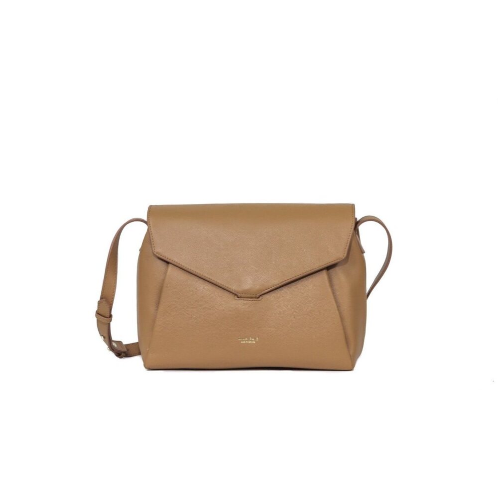 Mina Baie Audrey Tan Brown Shoulder Tote Bag
